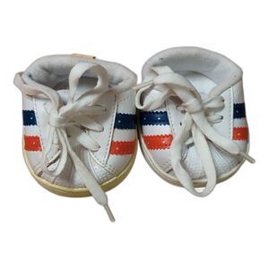 Build A Bear Workshop Sneakers Tennis Shoes Red White Blue Stripe